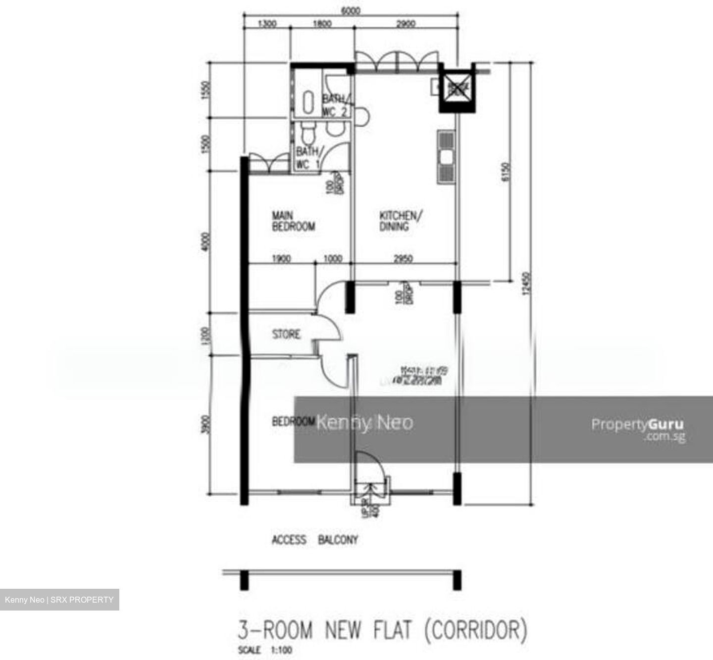 Blk 335 Clementi Avenue 2 (Clementi), HDB 3 Rooms #556010931